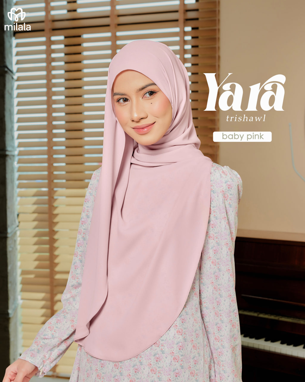 YARA TRISHAWL - BABY PINK