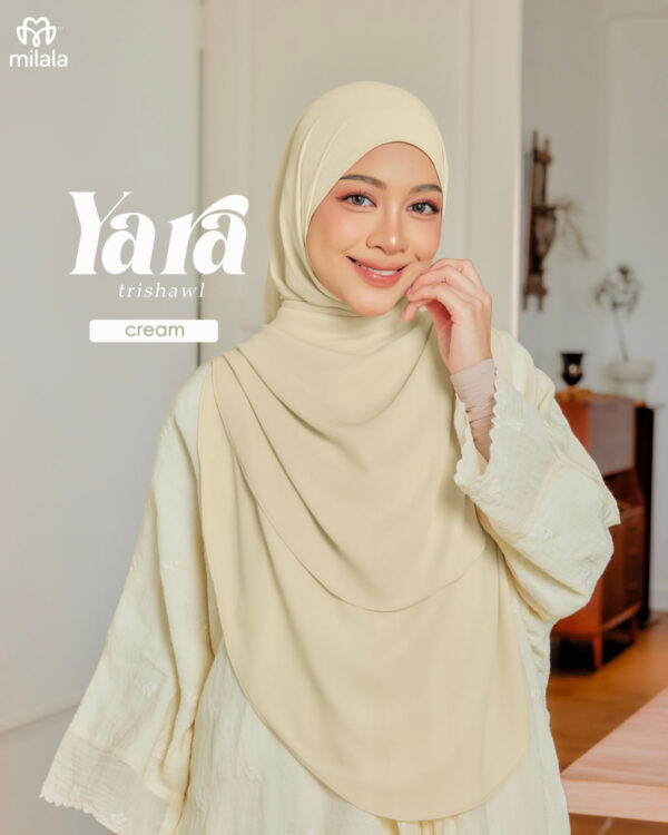 YARA TRISHAWL - CREAM
