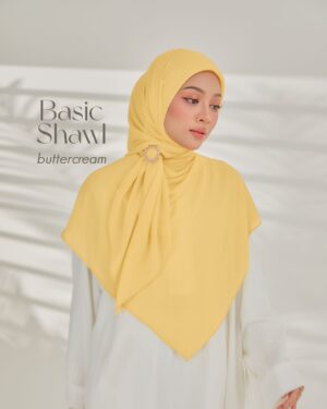 BASIC SHAWL - BUTTERCREAM