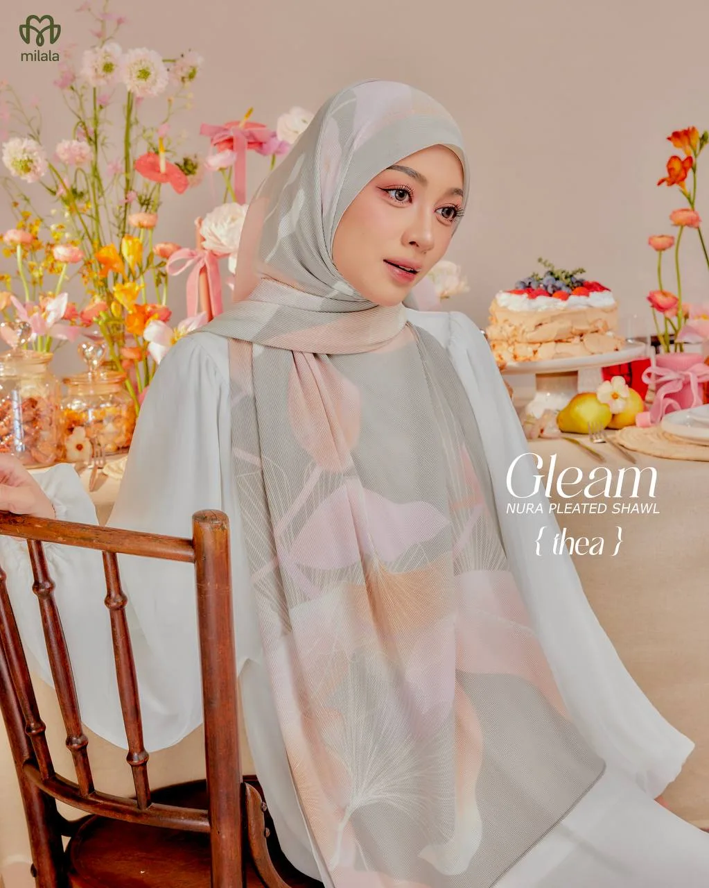 NURA PLEATED GLEAM- THEA