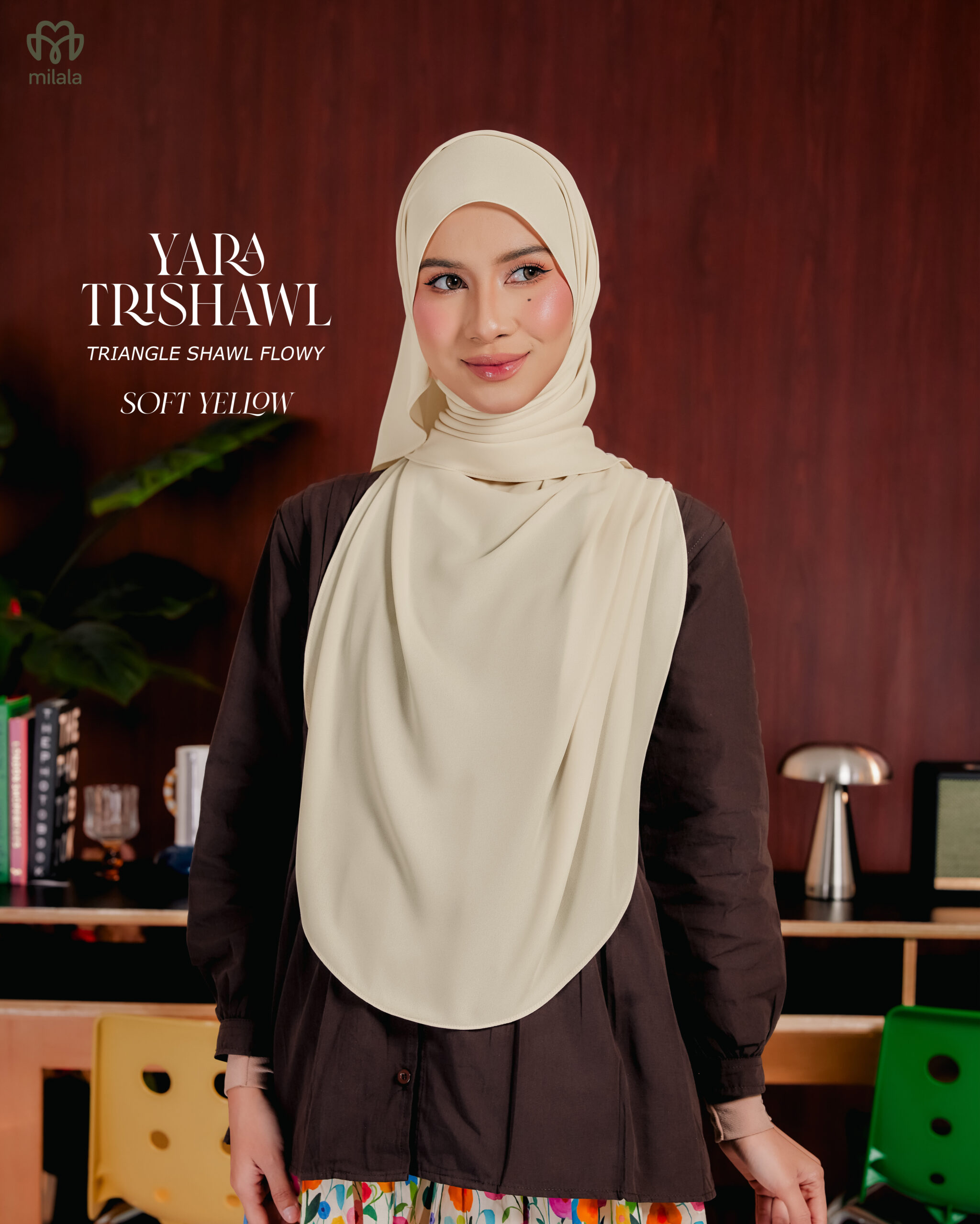 YARA TRISHAWL - SOFT YELLOW