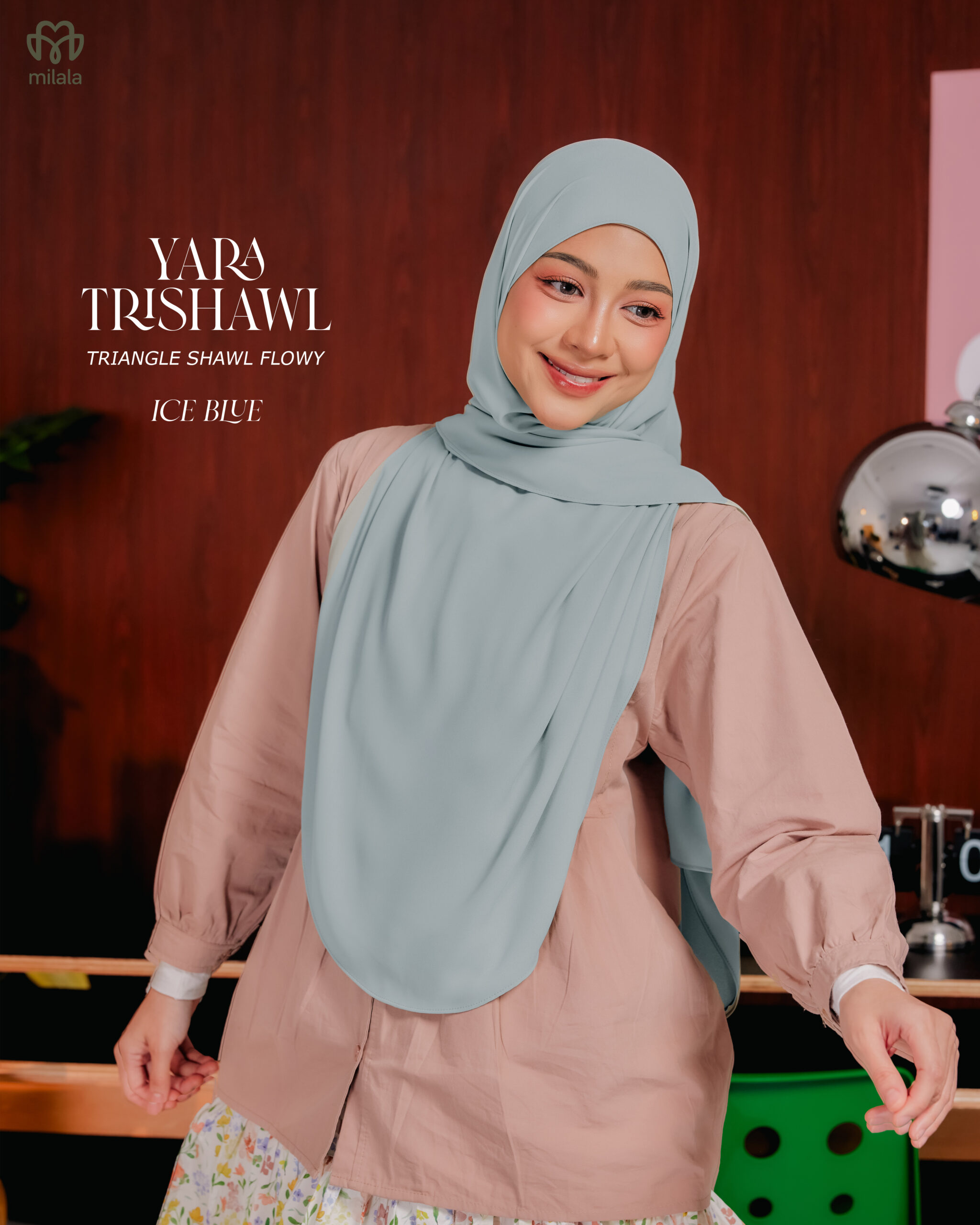 YARA TRISHAWL- ICE BLUE