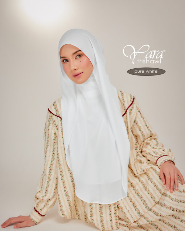 YARA TRISHAWL - PURE WHITE