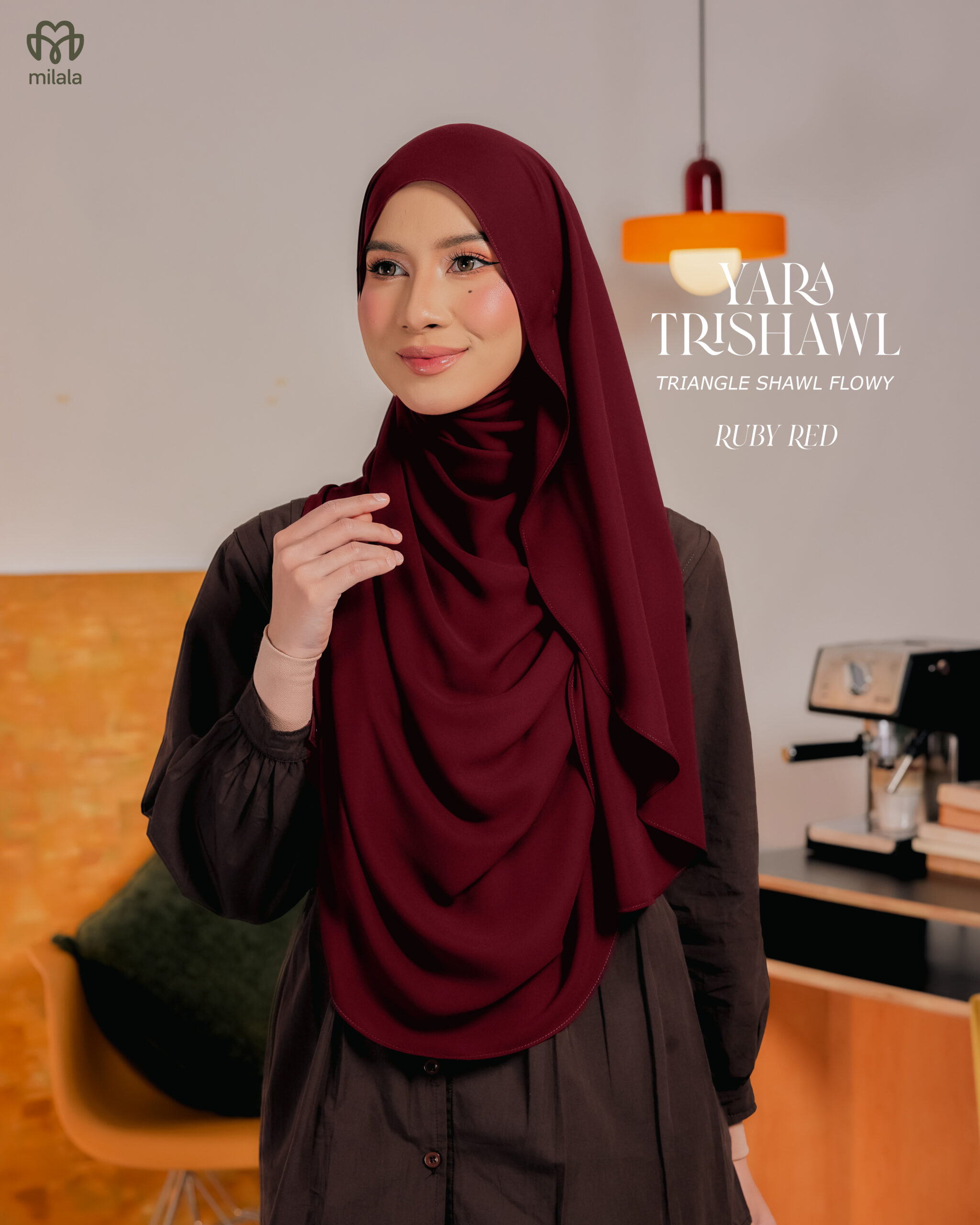 YARA TRISHAWL- RUBY RED
