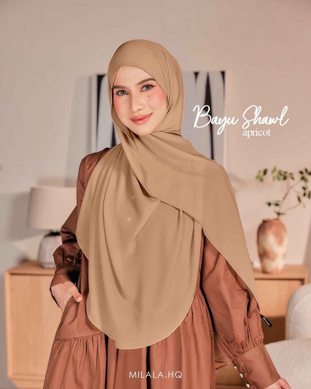BAYU SHAWL APRICOT