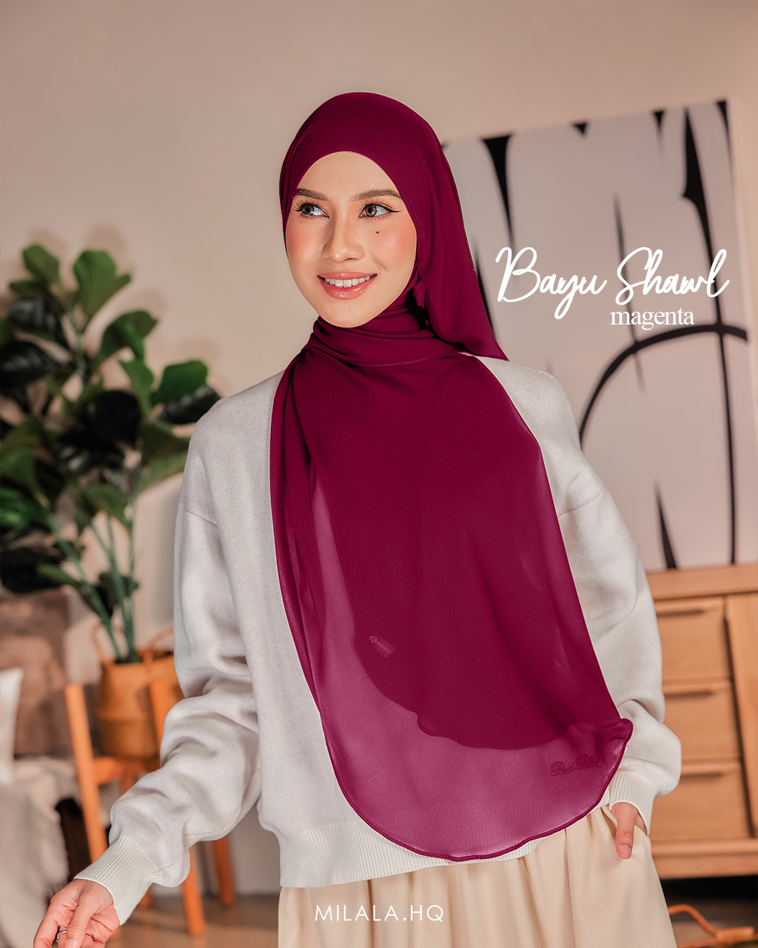 BAYU SHAWL MAGENTA