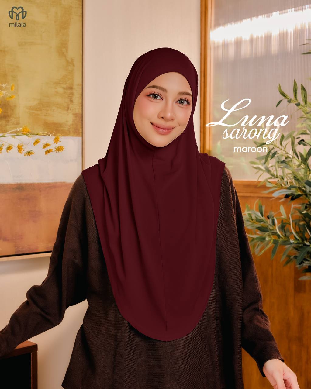 LUNA SARONG MAROON