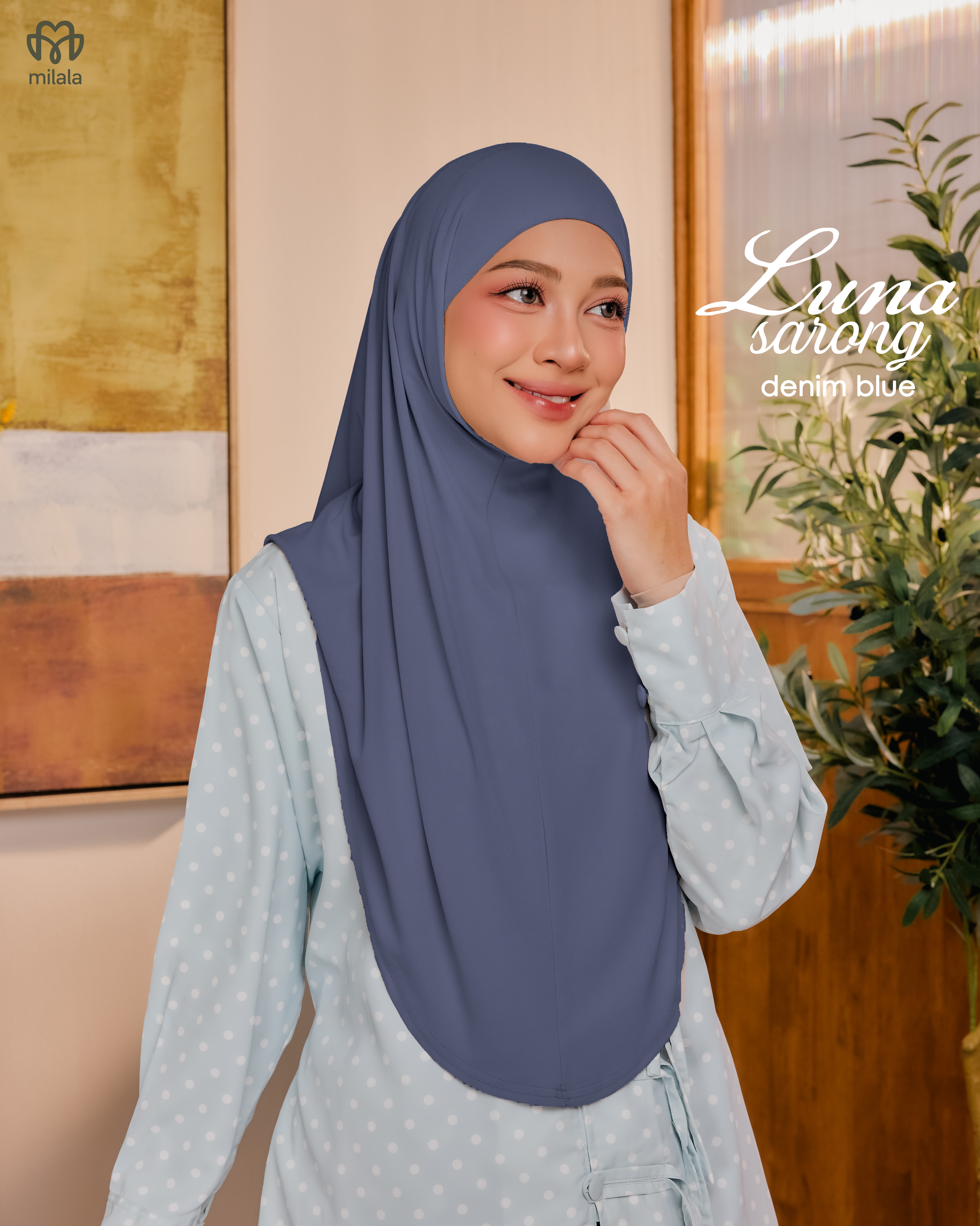 LUNA SARONG DENIM BLUE
