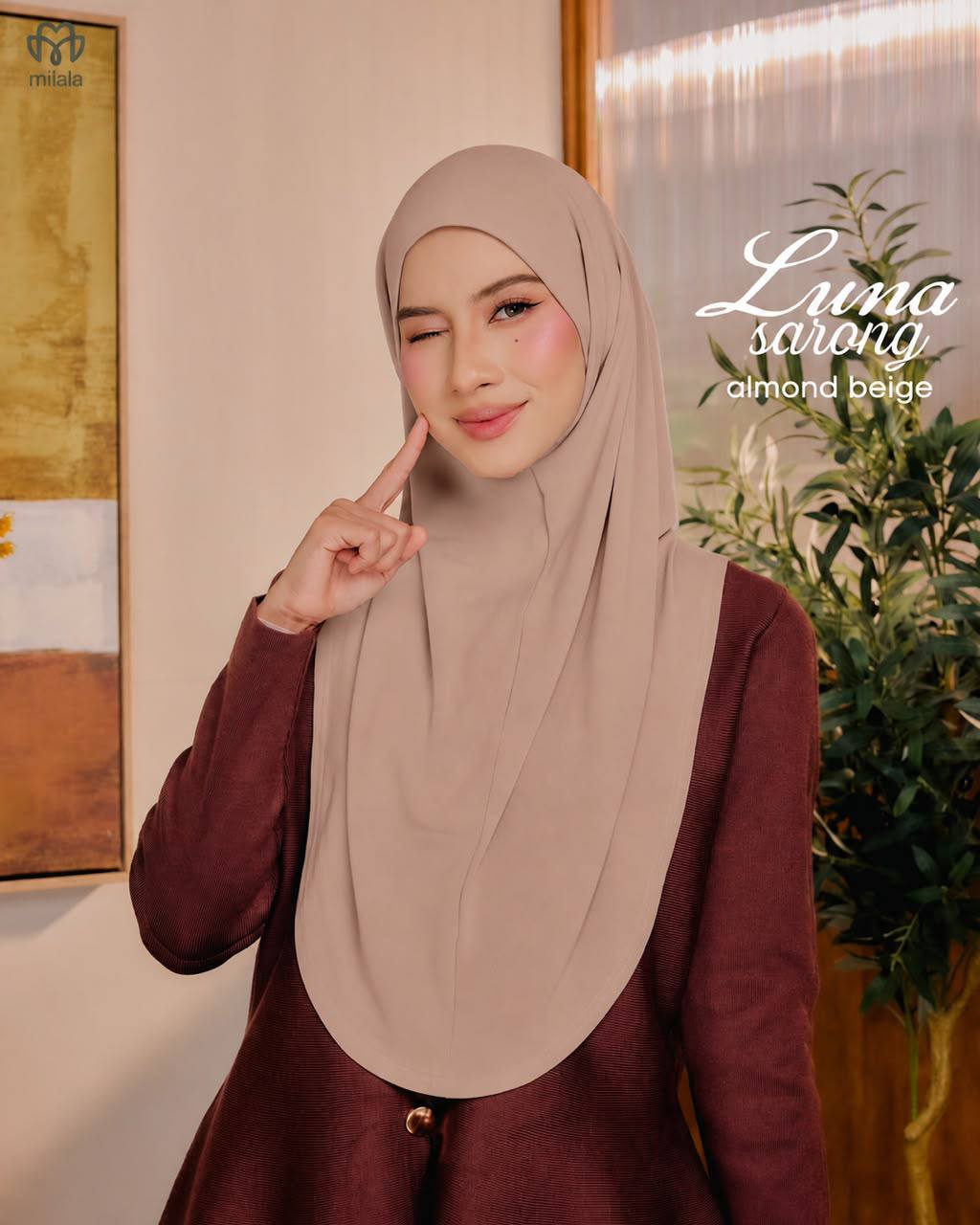 LUNA SARONG ALMOND BEIGE