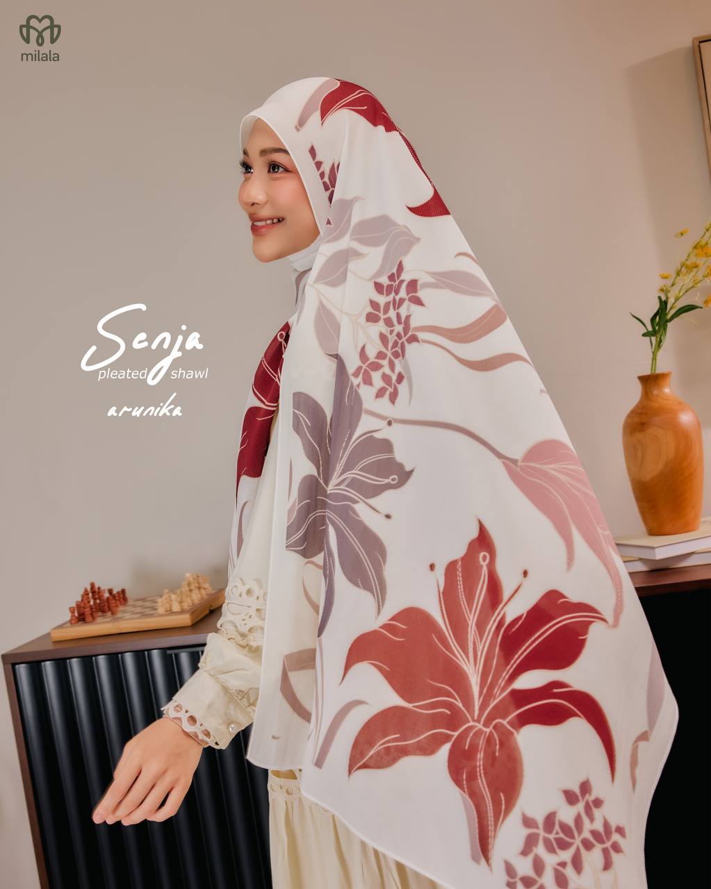 NURA PLEATED SENJA - ARUNIKA