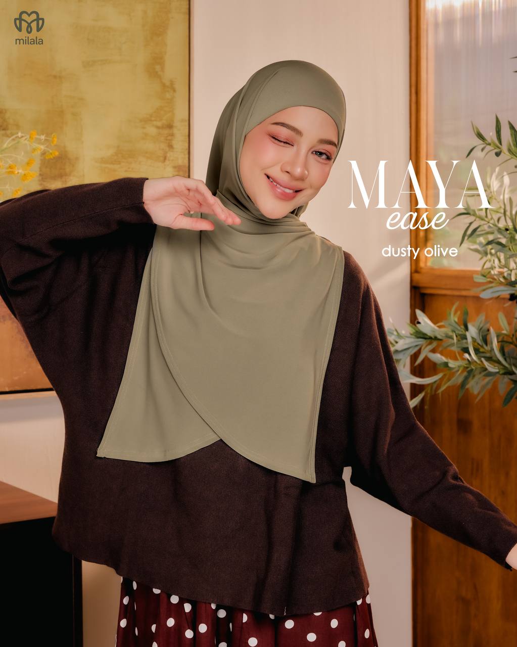 MAYA EASE DUSTY OLIVE