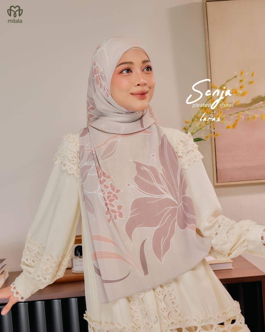 NURA PLEATED SENJA - LARAS